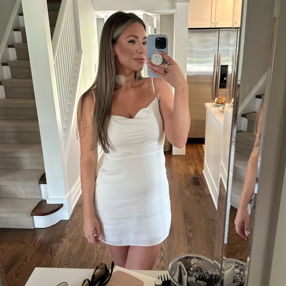 White Mini Dress - Picture 2 of 5